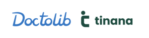 Logos von Doctolib und tinana