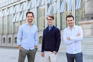 Das Avelios Medical Gründer-Team: Christian Albrecht, Nicolas Jakob und Dr. Sebastian Krammer
