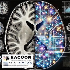 Diese KI-generierte Collage veranschaulicht, dass Algorithmen Informationen in radiologischen Aufnahmen erkennen können, die für das menschliche Auge sonst verborgen blieben. Diesen Vorteil machen sich die Wissenschaftler:innen zu Nutze.