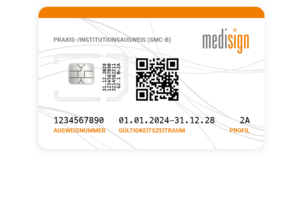 Praxis- oder Institutionsausweis SMC-B von medisign