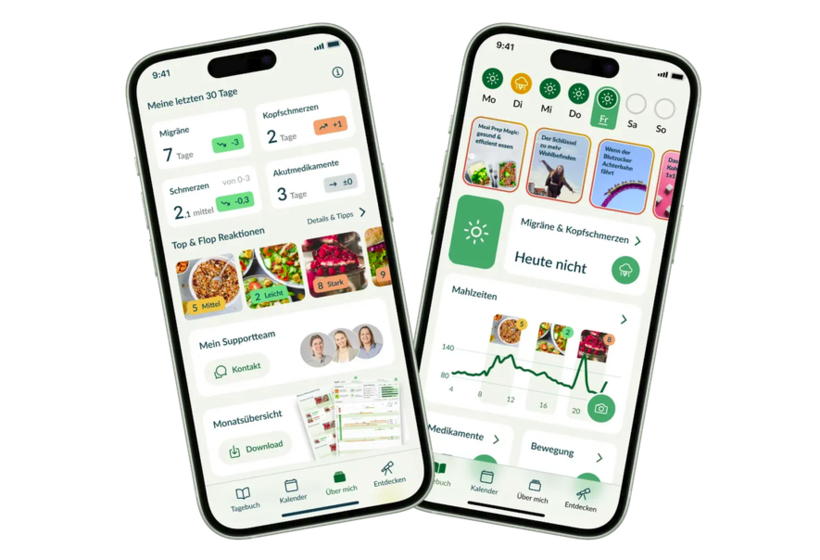 Screens von App sinCephalea