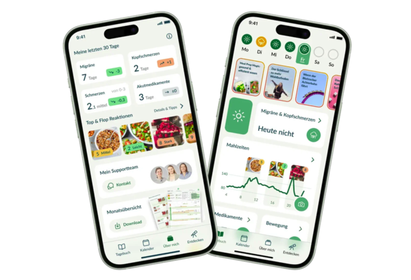 Screens von App sinCephalea