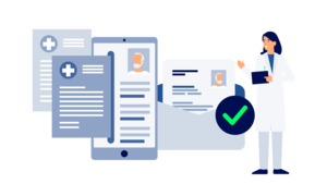 Illustration zum Thema Health Device Data Transfer der gematik