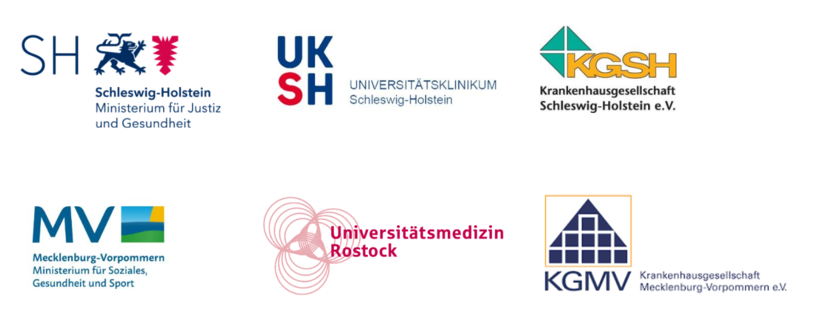 Logos der Partner des „Telemedizin-Netz Nord-Ost“ (TENNO)