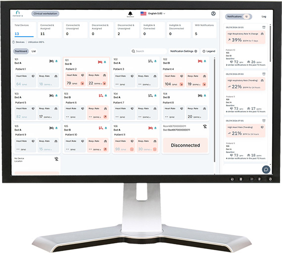 Computerbildschirm mit diversen medizinischen Daten eines Patienten